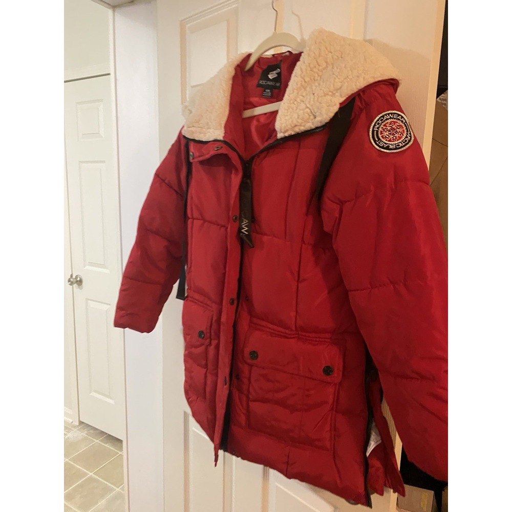 rocawear Coat womens Ski Puffer Coat Med Artic‎ Blast Y2K